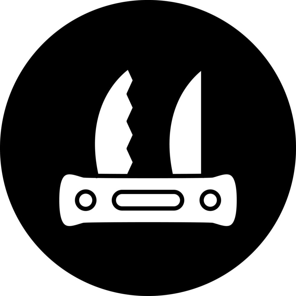 Pocket Knife Vector Icon Style