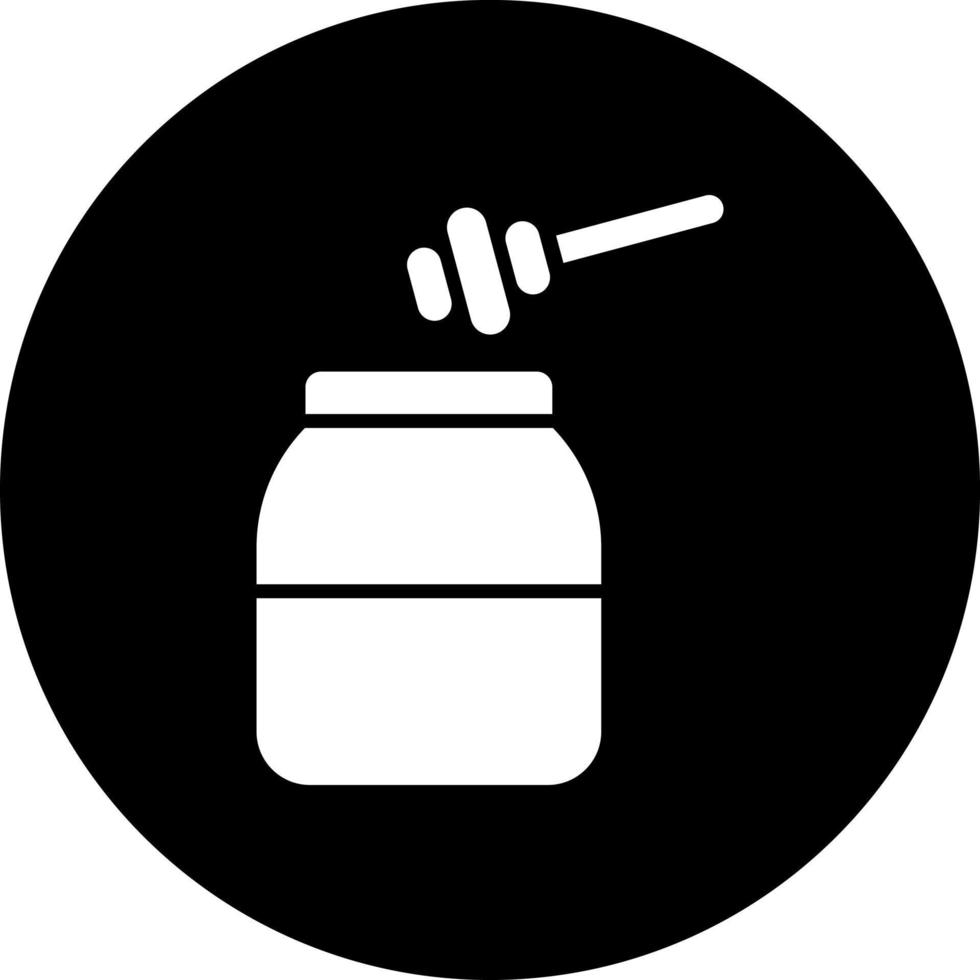 Honey Jar Vector Icon Style