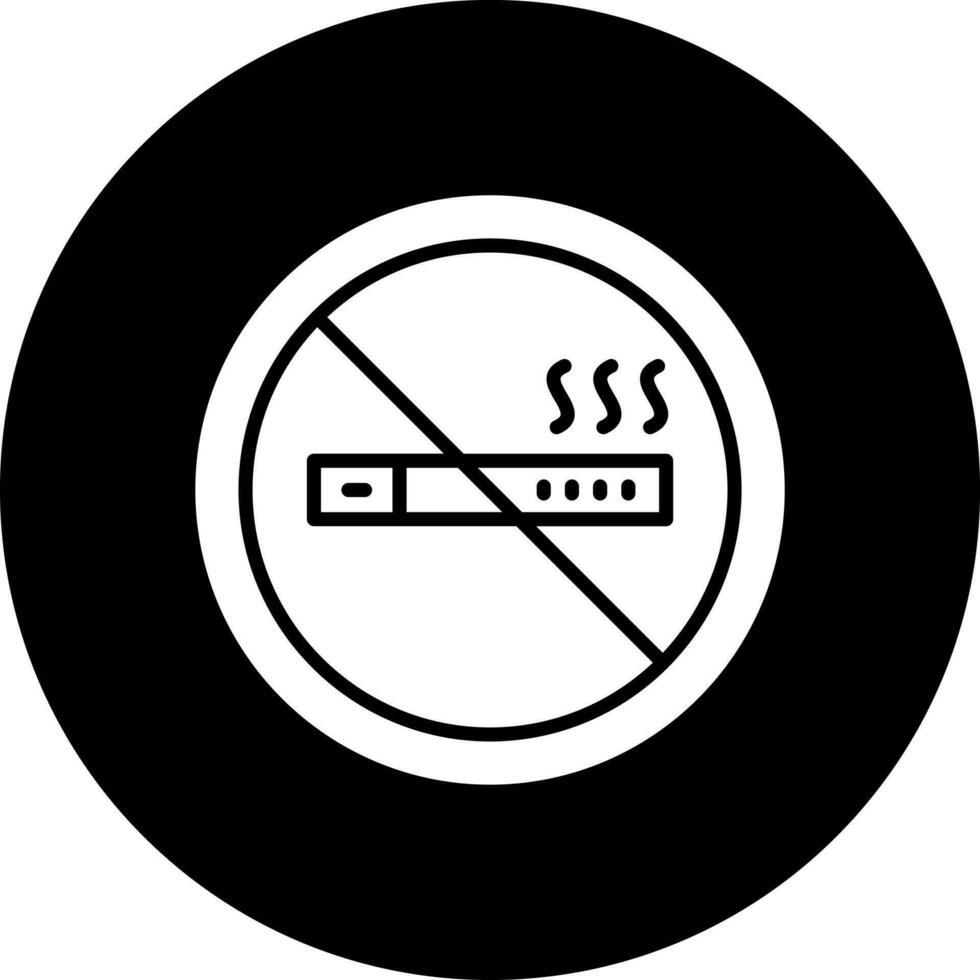 No de fumar vector icono estilo