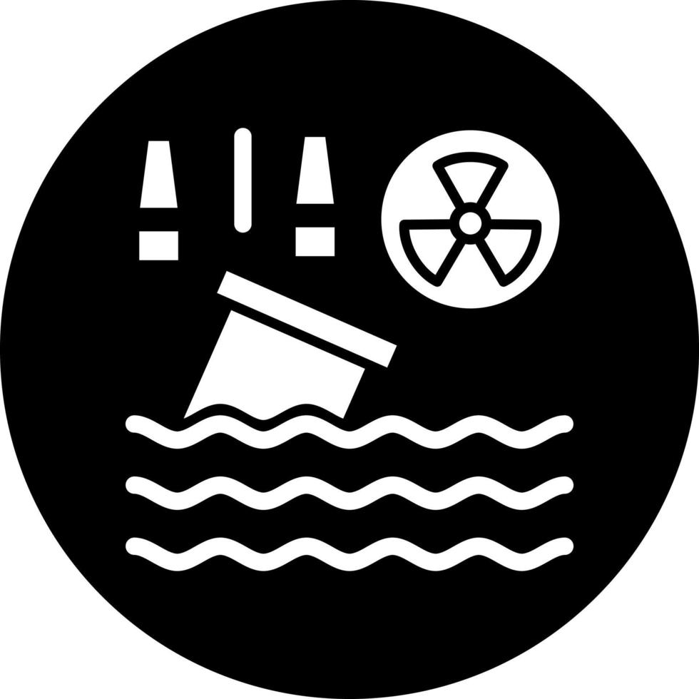 Water Pollution Vector Icon Style