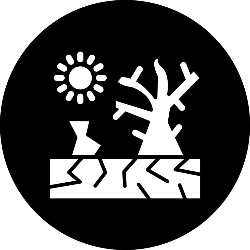 Desertification Vector Icon Style