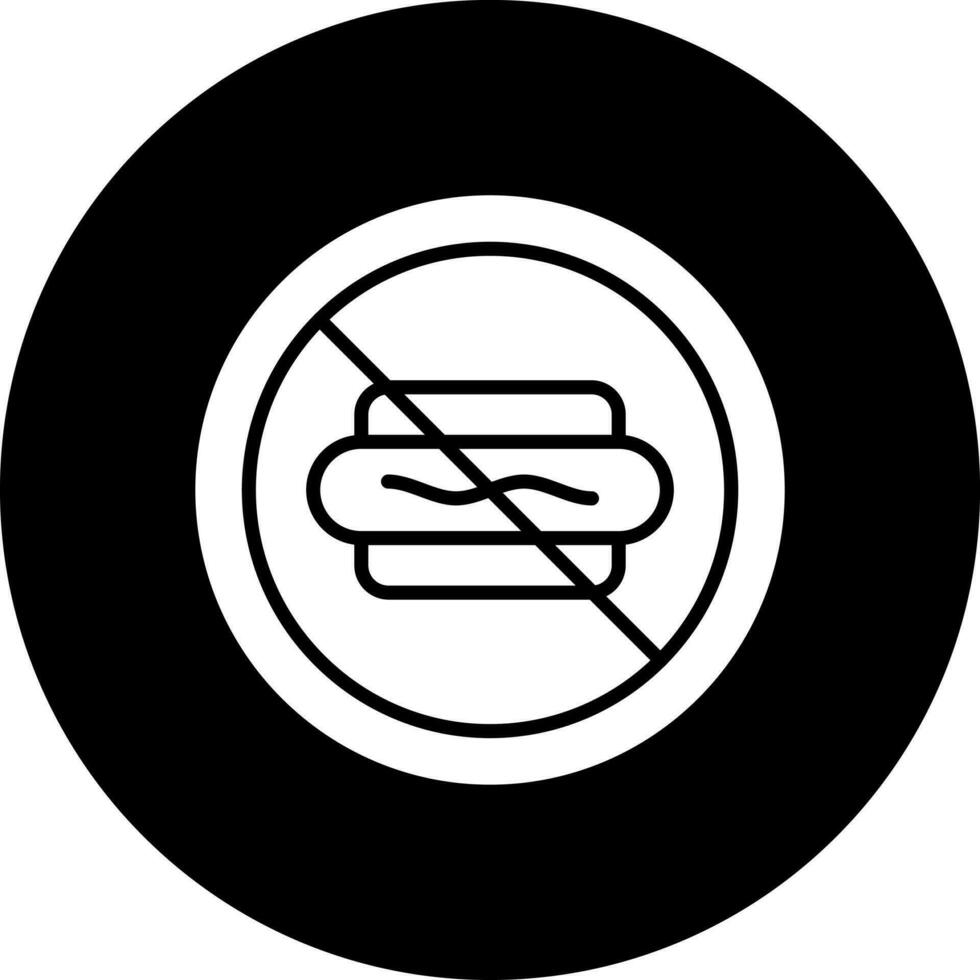 No Fast Food Vector Icon Style