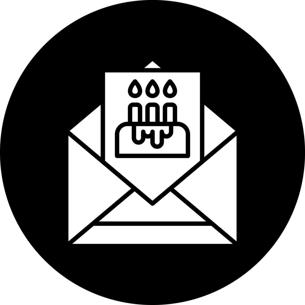 Birthday Invite Vector Icon Style
