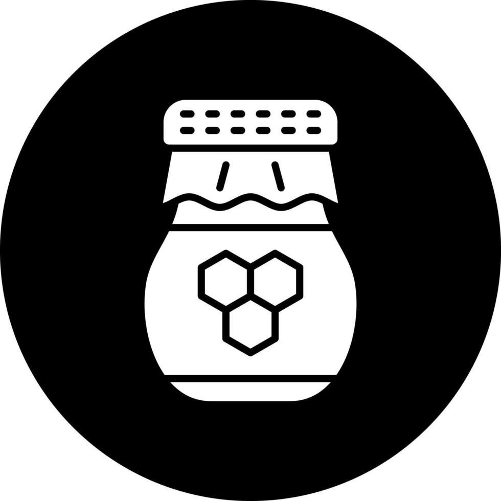 Honey Jar Vector Icon Style