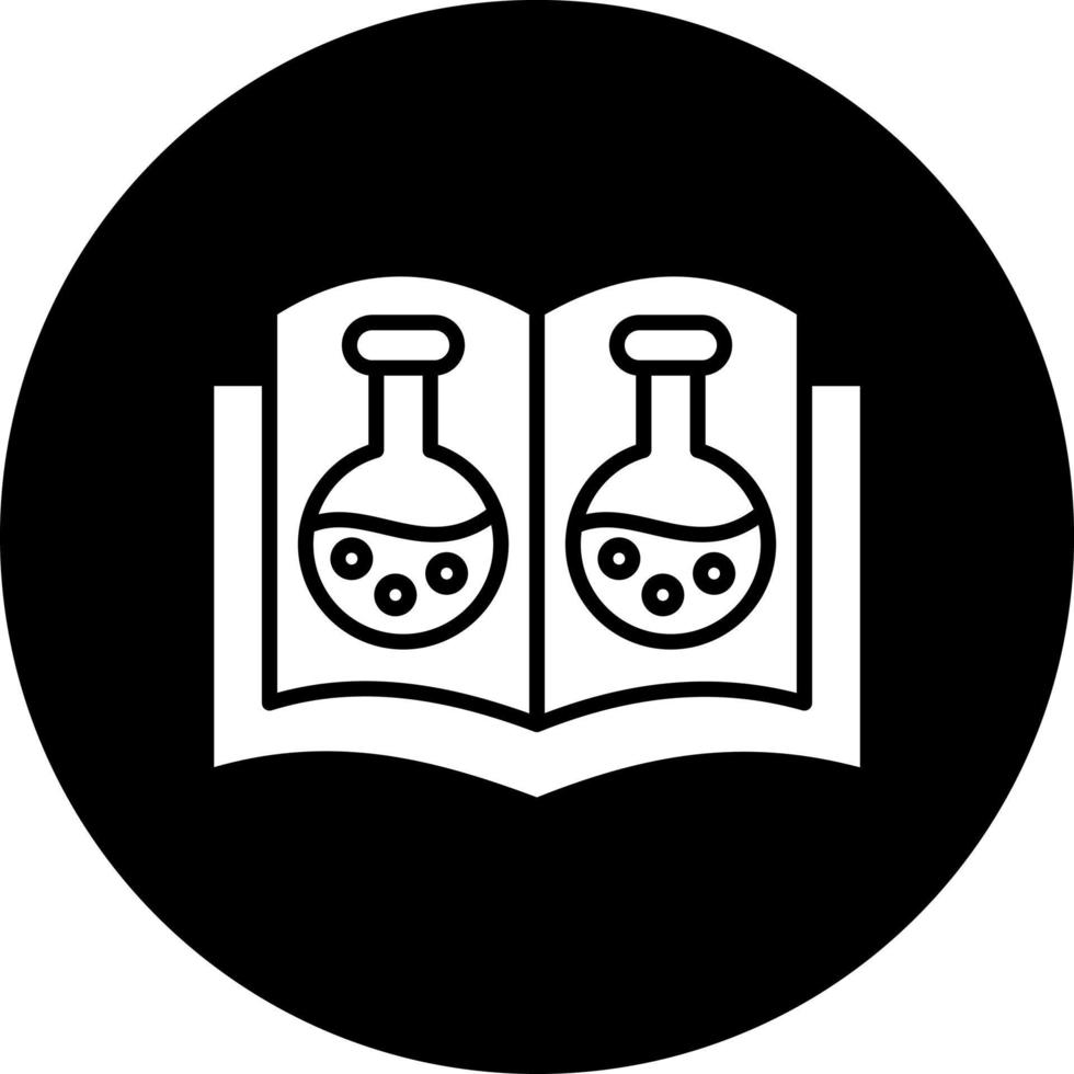 química abierto libro vector icono estilo