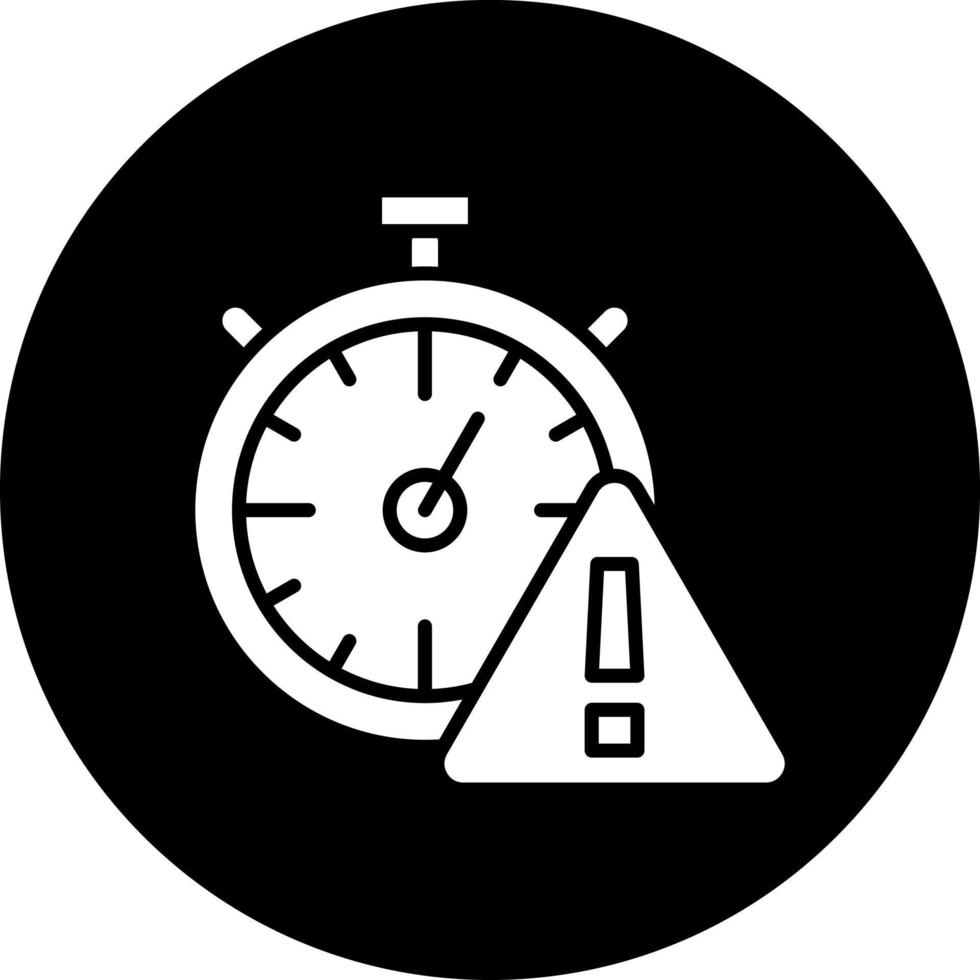 hora alerta vector icono estilo