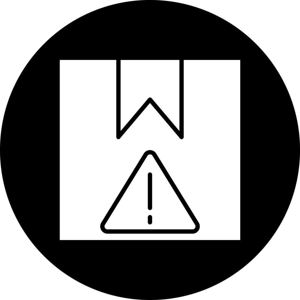 Delivery Warning Vector Icon Style