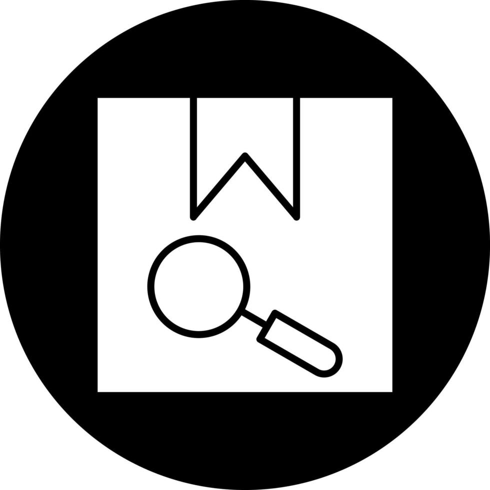 Package Search Vector Icon Style