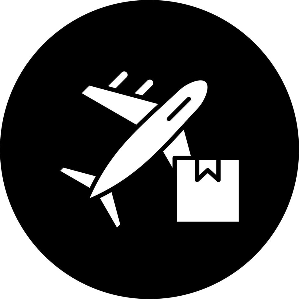 Airplane Delivery Vector Icon Style
