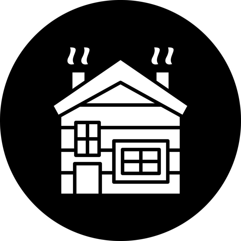 Cabin Vector Icon Style