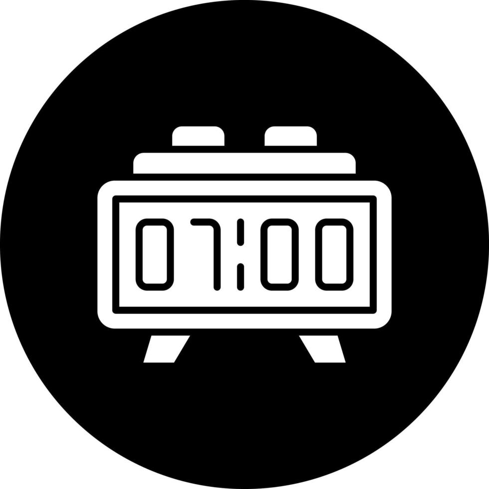 Digital Clock Vector Icon Style