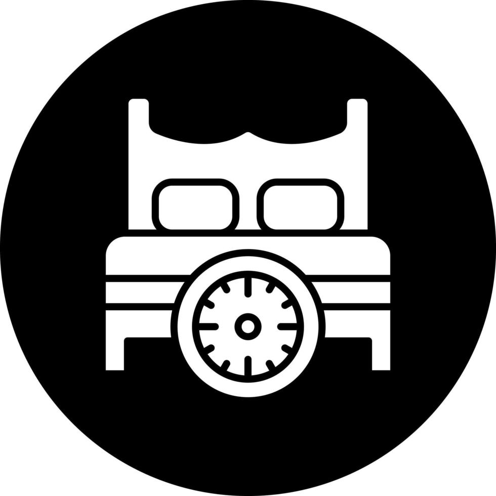 Bed Time Vector Icon Style