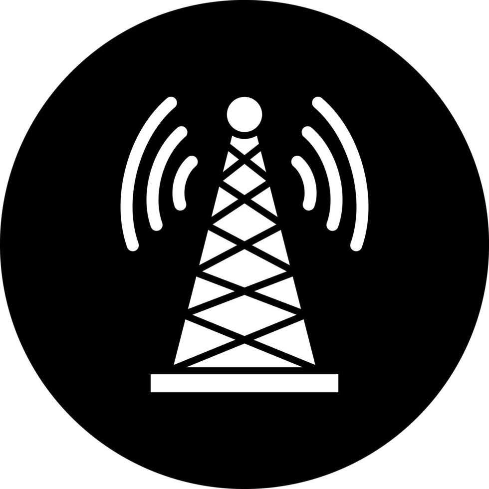 Signal Tower Vector Icon Style
