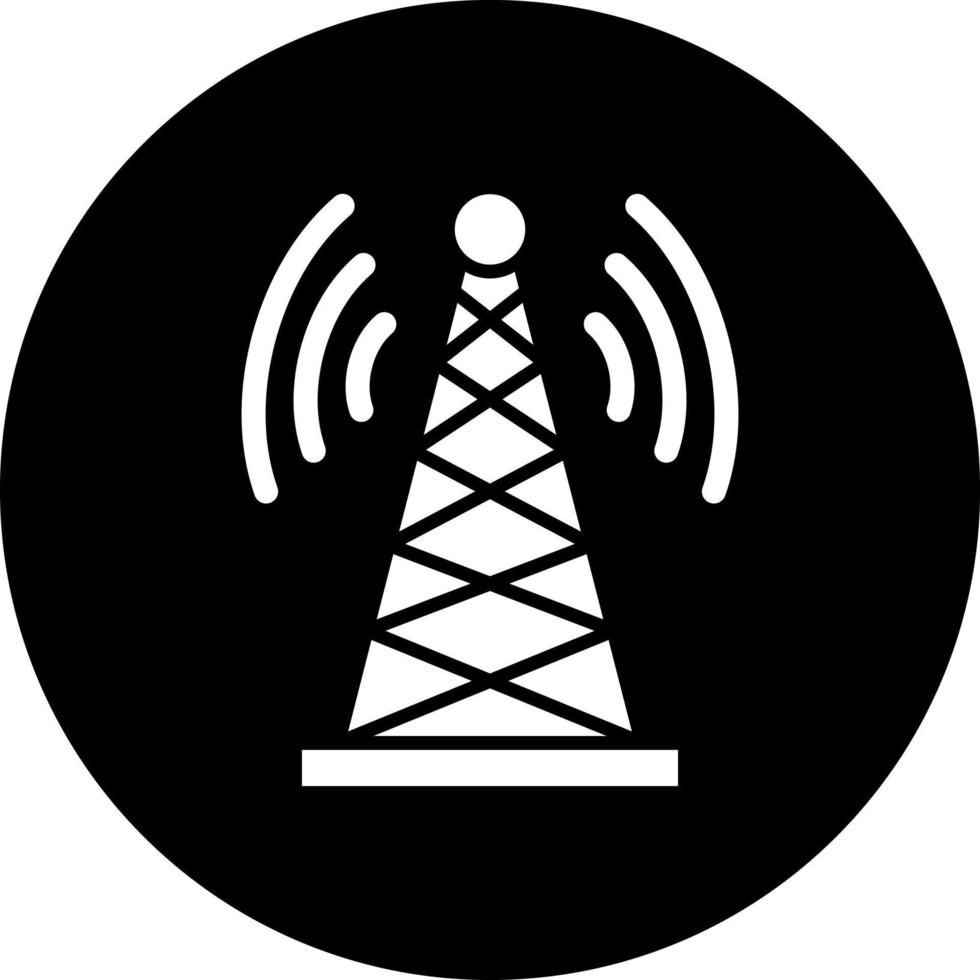 Signal Tower Vector Icon Style