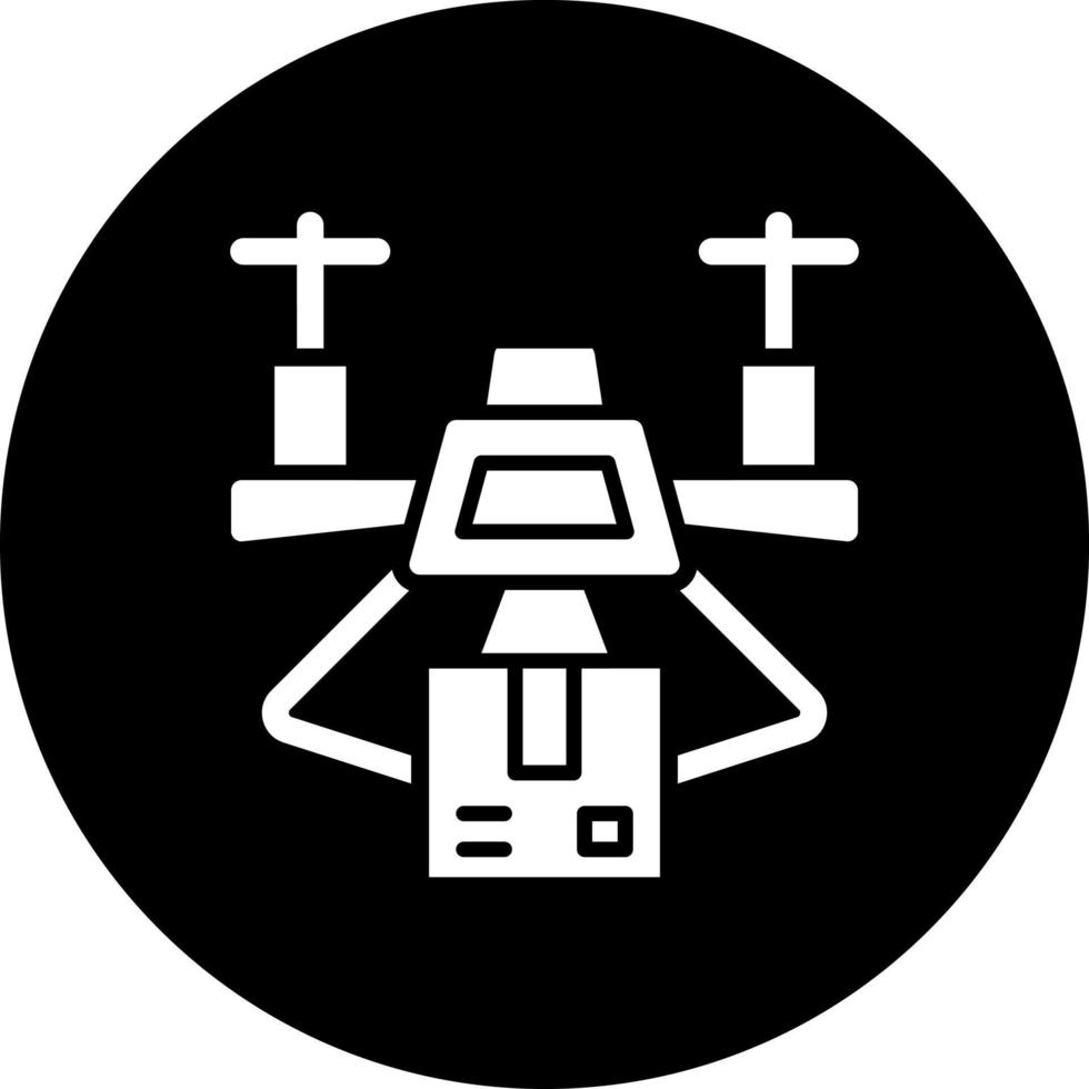 Drone Delivery Vector Icon Style