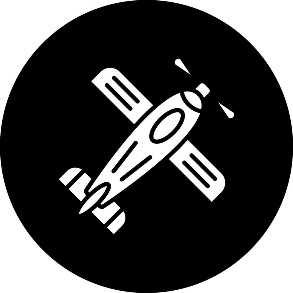 monoplano vector icono estilo