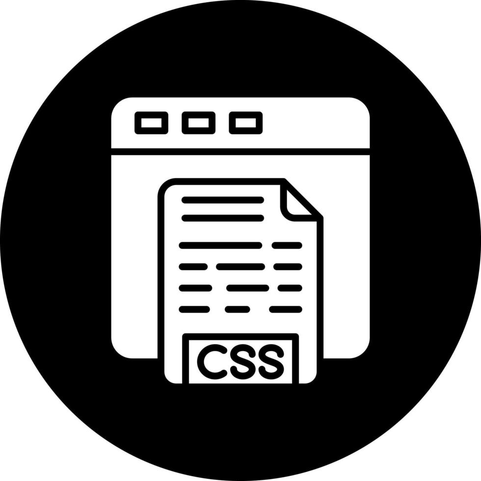 CSS Code Vector Icon Style