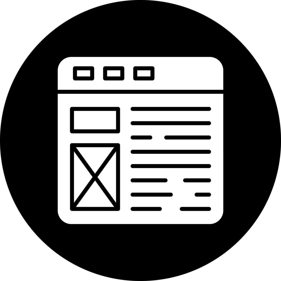 Web Layout Vector Icon Style