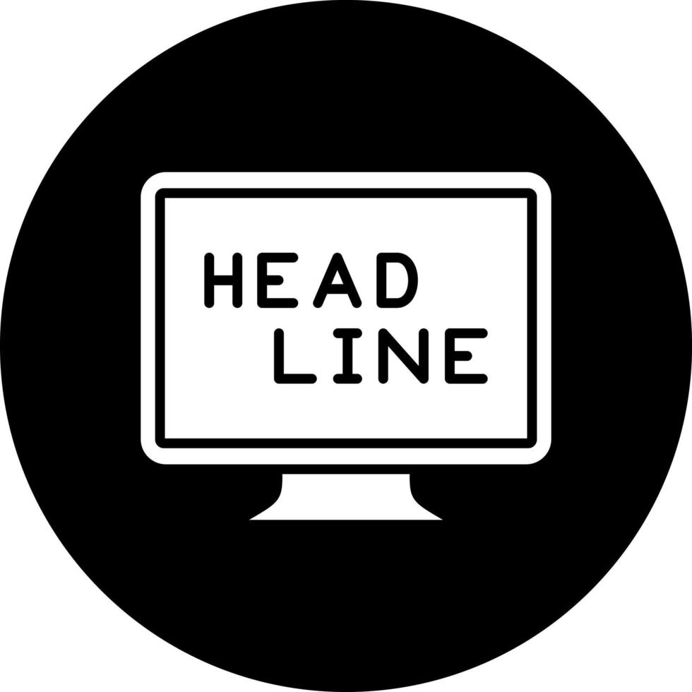 Headline Vector Icon Style