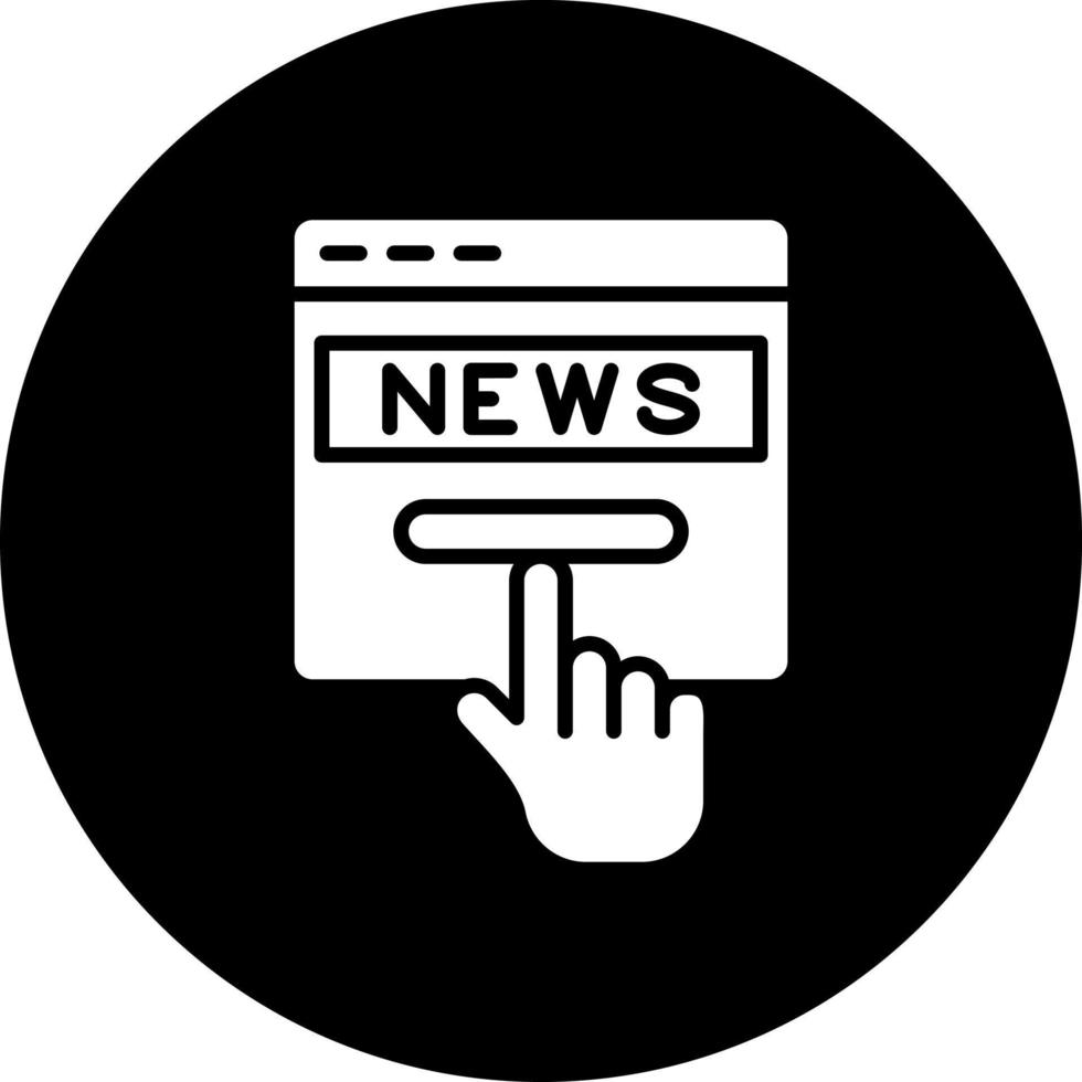 News Subscription Vector Icon Style