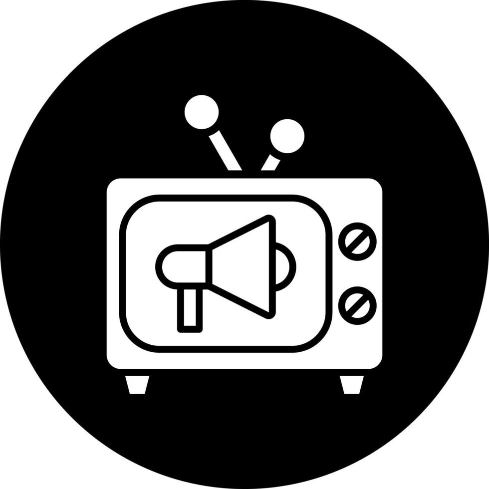 TV Commercial Vector Icon Style