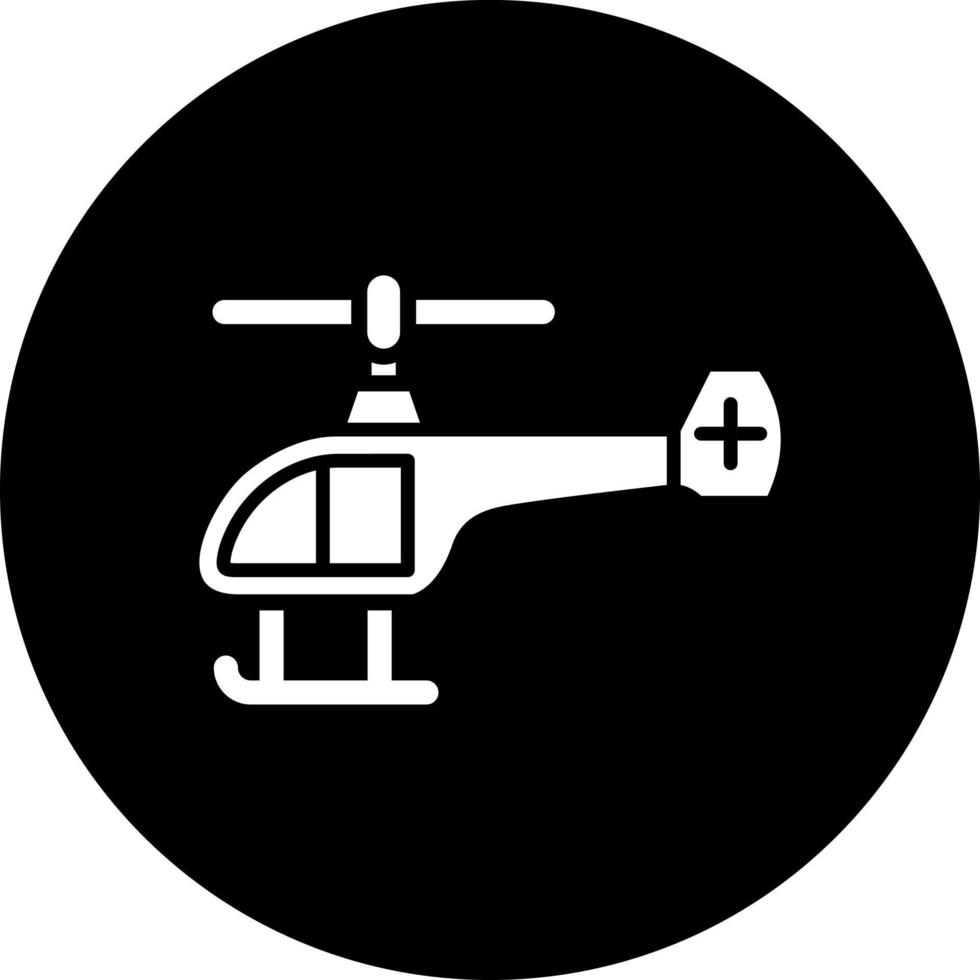 Helicopter Vector Icon Style