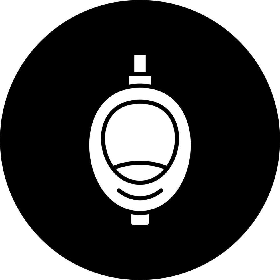 Urinal Toilet Vector Icon Style