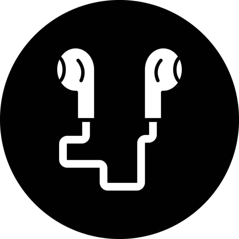 Earphones Vector Icon Style
