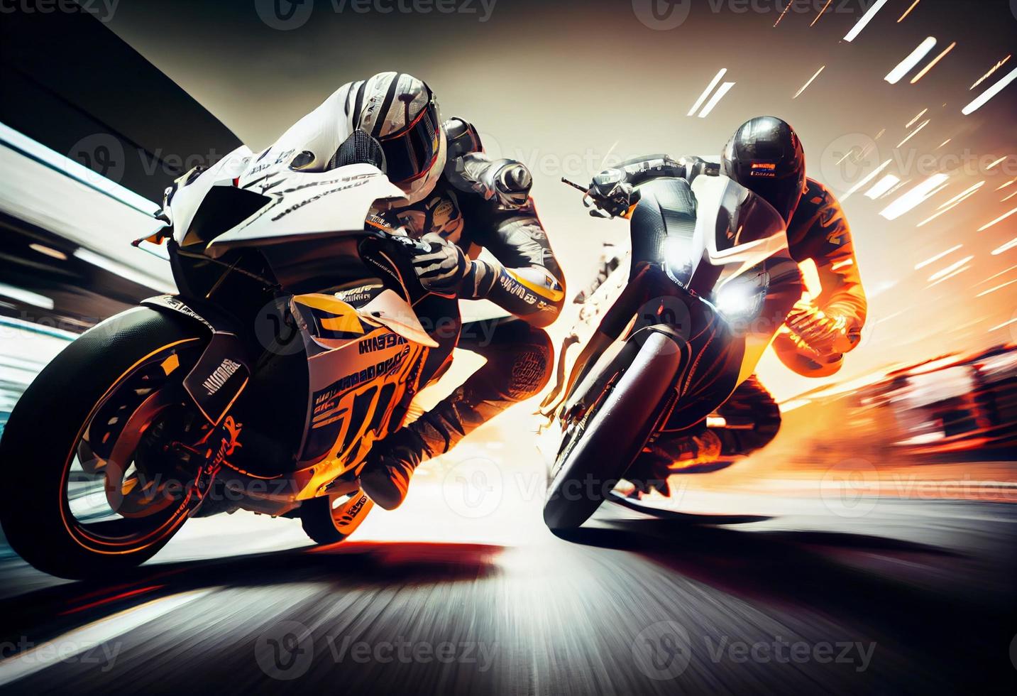 extremo atleta deporte motos carreras en carrera rastrear.generar ai foto