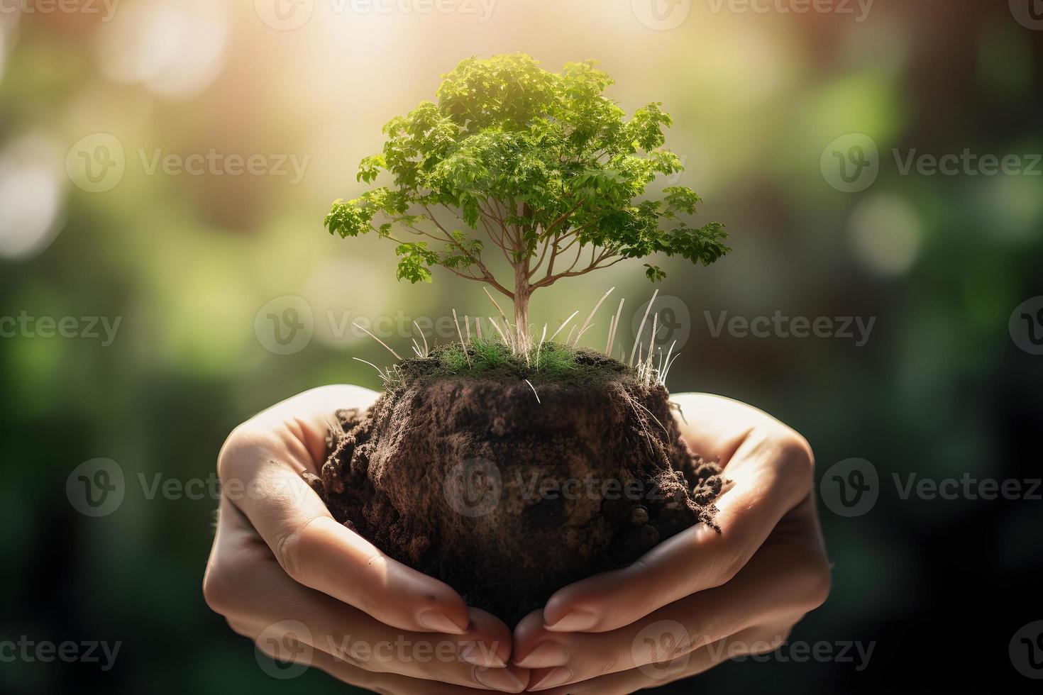 Greening for a Sustainable Future Reducing CO2 Emissions through Renewable Energy for a Healthier Ecology and a Cooler Planet on Earth Day photo