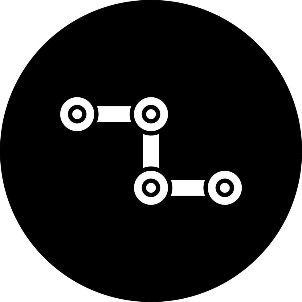 Cycle Chain Vector Icon Style