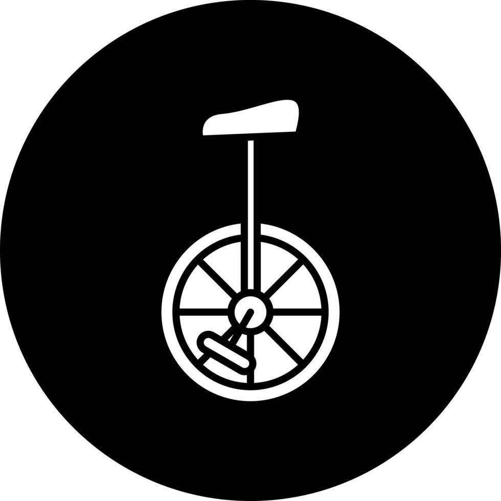 Unicycle Vector Icon Style