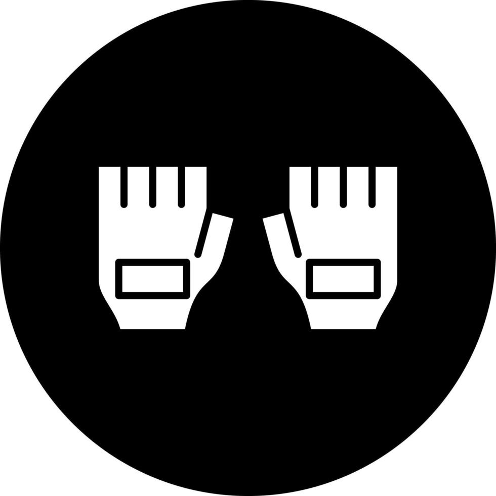 ciclismo guantes vector icono estilo