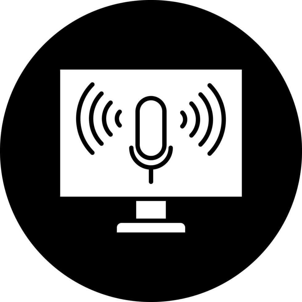 Voice Control Vector Icon Style