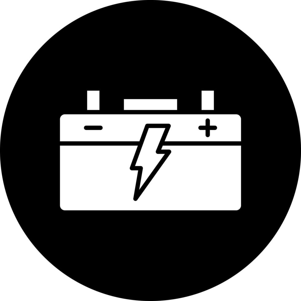 Auto Battery Vector Icon Style
