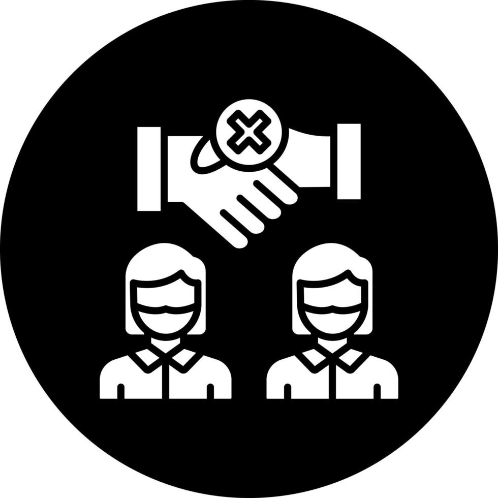No Contact Vector Icon Style