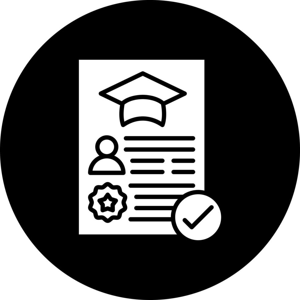 Academic Record Vector Icon Style