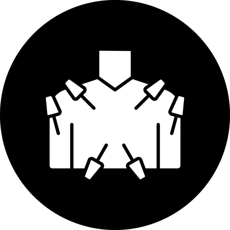 Body Acupuncture Vector Icon Style
