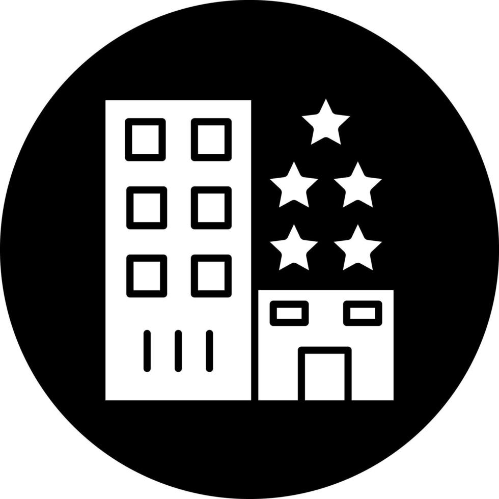 5 Star Hotel Vector Icon Style