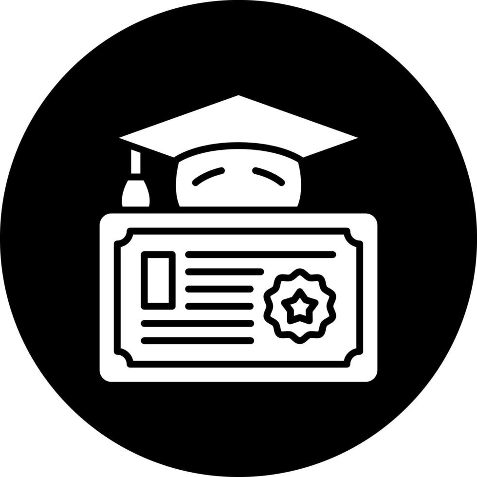 diploma vector icono estilo