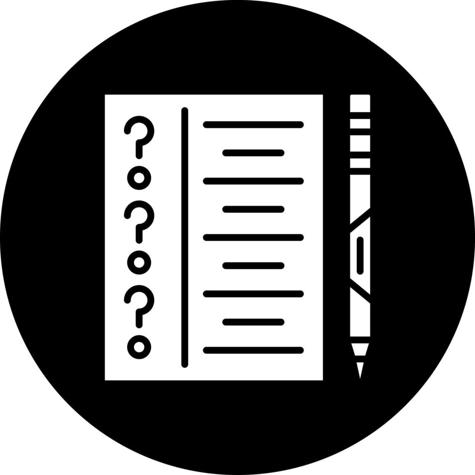 Examination Vector Icon Style