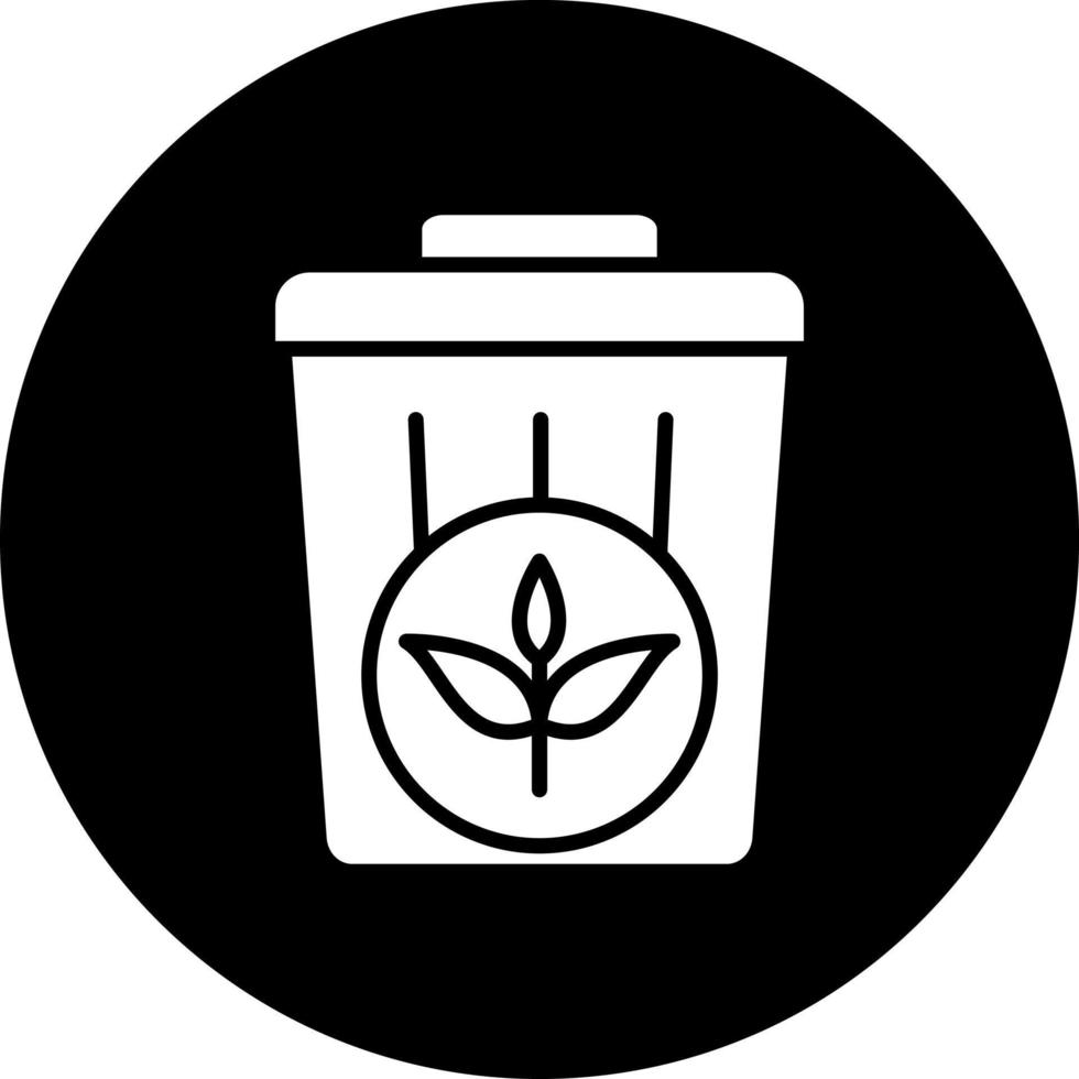 planta basura vector icono estilo