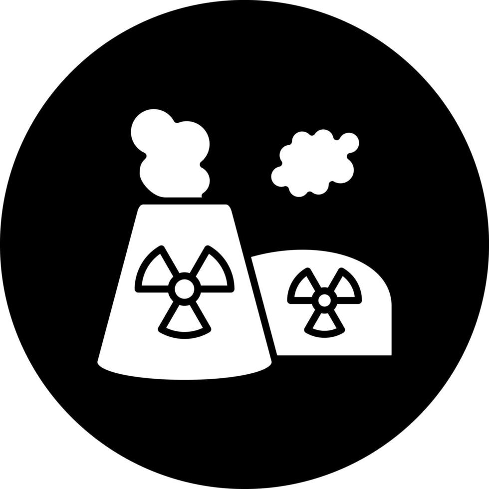 Nuclear Pollution Vector Icon Style