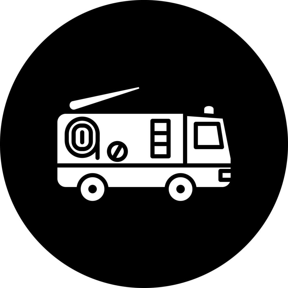 Fire Truck Vector Icon Style