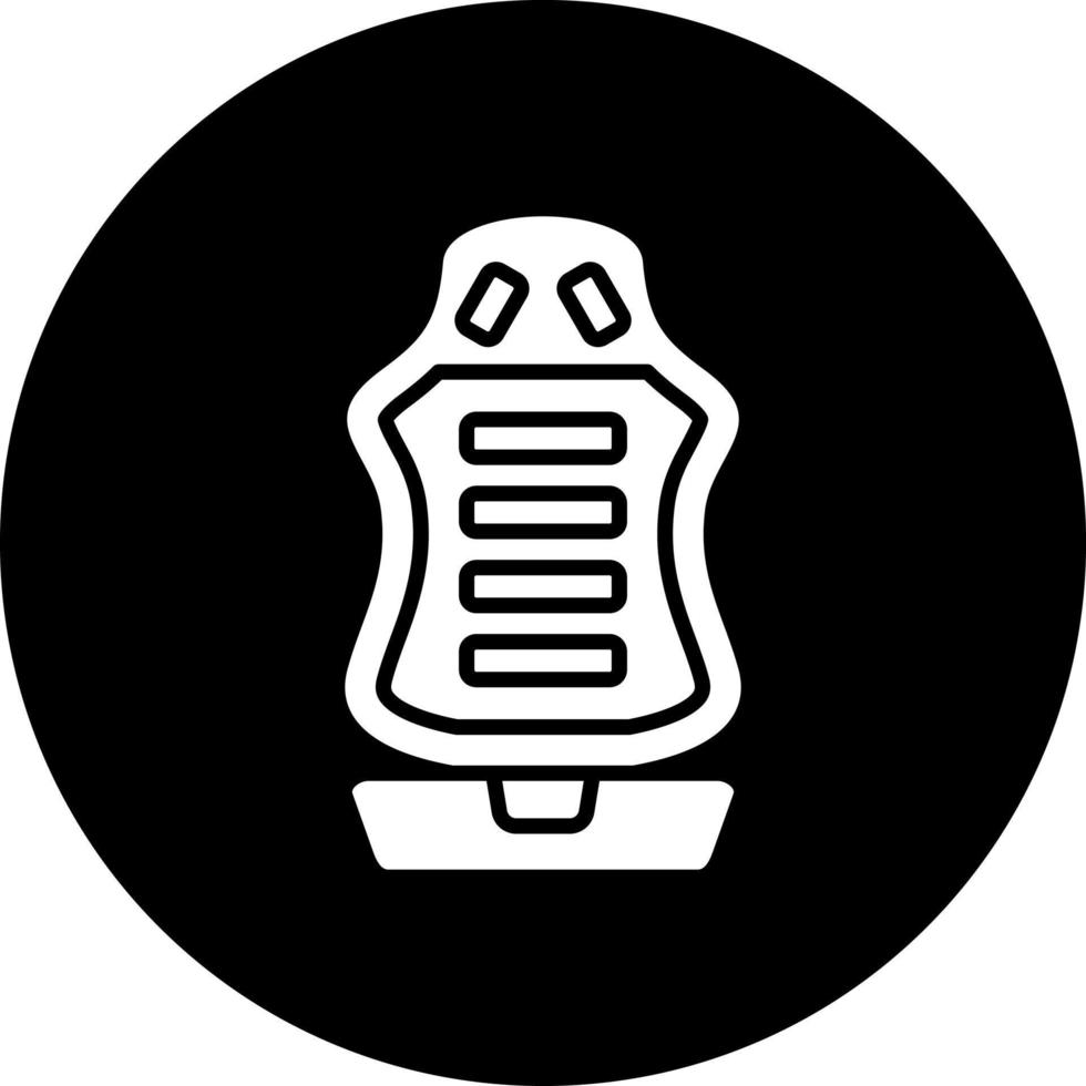 Racing Car Seat Vector Icon Style