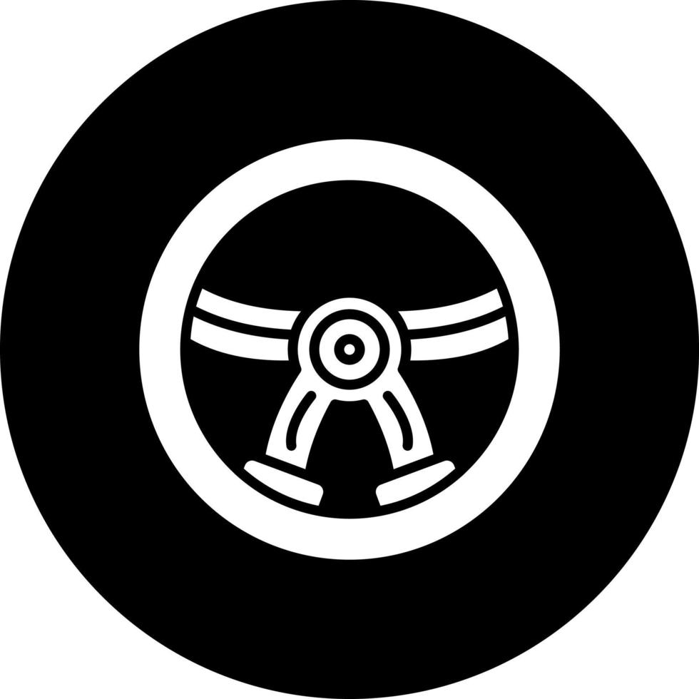 Steering Wheel Vector Icon Style