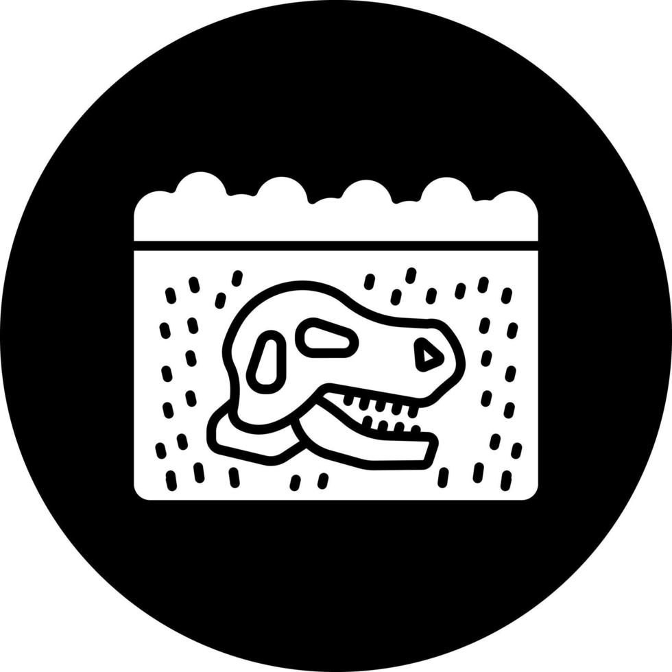 Fossils Vector Icon Style