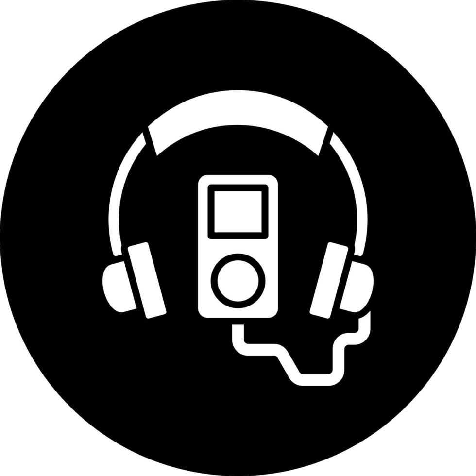 audio guía vector icono estilo