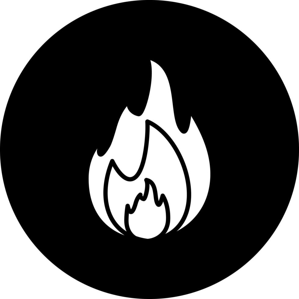 fuego vector icono estilo