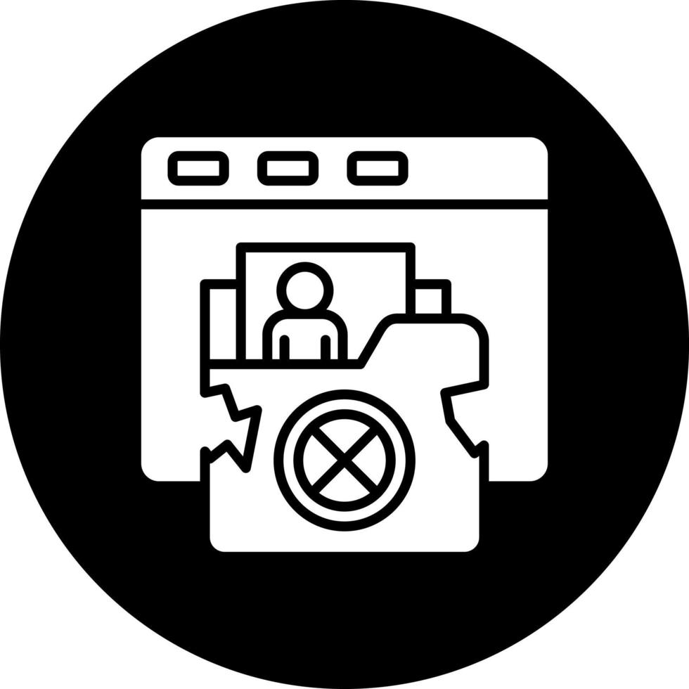 Personal Data Breach Vector Icon Style